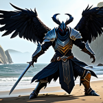 **

"A determined Night Crows player character, fully clothed in modest fantasy armor, battling a large PVE monster in the "Forgotten Coast" area, appropriate attire, safe for work, perfect anatomy, correct proportions, well-formed hands, natural body proportions, digital painting, high quality, family-friendly, professional game art, dynamic action pose, beautiful scenery."

**