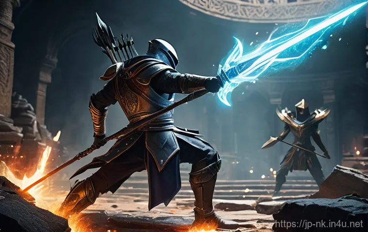 나이트크로우 인게임 스크린샷 팁 - **Prompt Title: Reflective Rainy City Night**
    **Description:** A male character stands on a wet,...