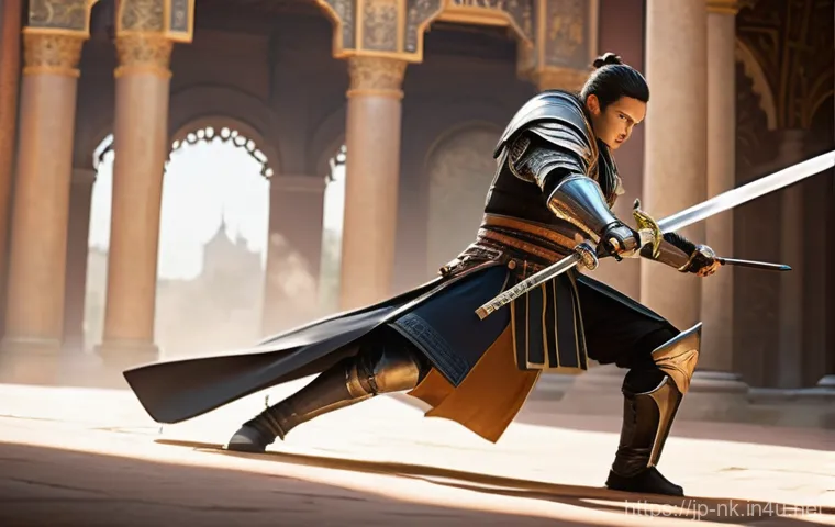 나이트크로우 인기 직업 순위 - **Prompt for Warrior:**
    "A powerful and stoic warrior, either male or female, standing firm on a...