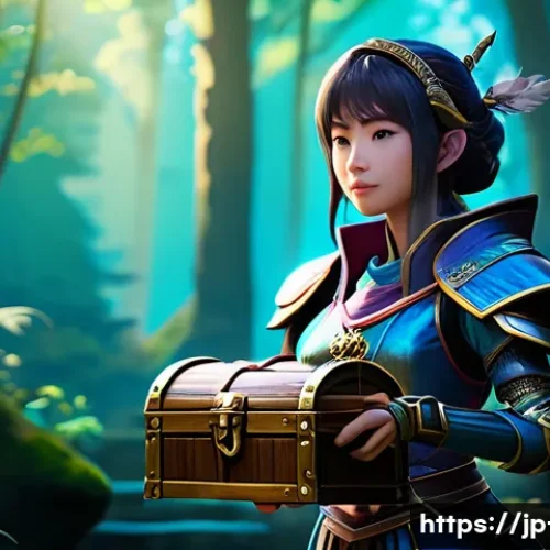 나이트크로우 신규 유저 혜택 - A vibrant fantasy game scene featuring a young beginner character dressed in detailed, stylish start...